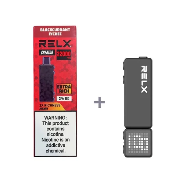 悅刻積木RELX Creator 22000口拋棄式電子煙 | 智能顯示熒幕| 積木外觀 可調功率
